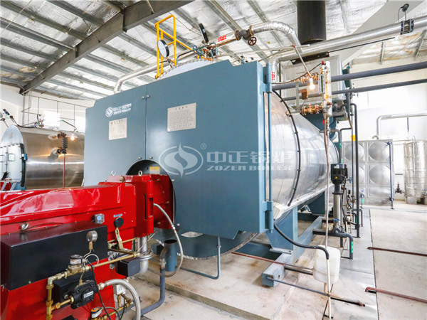 中正<a href=//m.zwdpet.com/product/gas-oil.html target=_blank class=infotextkey>燃气锅炉</a>正运行在四川阿宁食品有限公司
